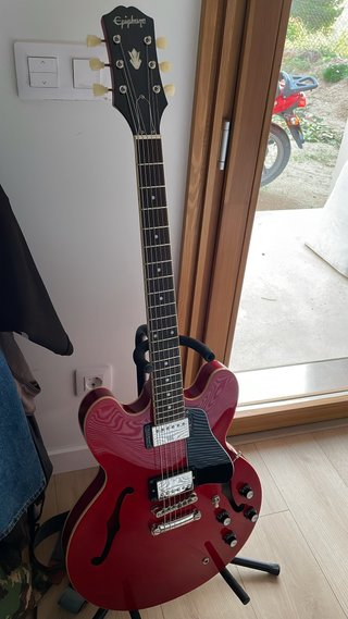 Epiphone ES335 Inspired by Gibson Roja