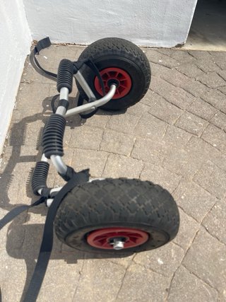 Kayak Scooter para mar con remos y carro