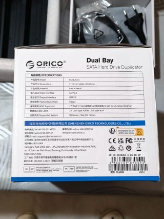 ORICO Estacion de Acoplamiento HDD x2 SATA USB 3.0
