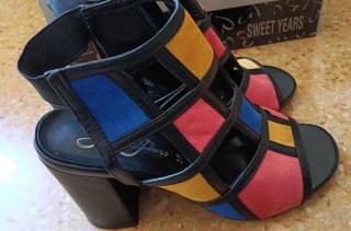 Sandali colorati Sweet Years tacco alto