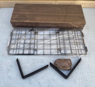 Estantes Flotantes de Madera 4+1 con Cesta
