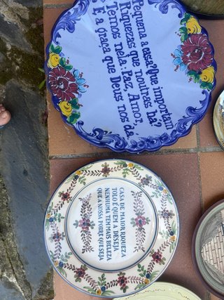Piatti decorativi antichi, lotto vario