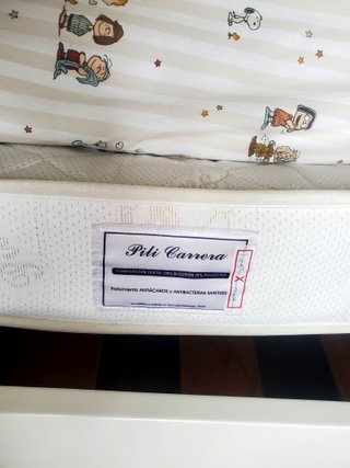 Cama nido blanca Pili Carrera + 2 colchones