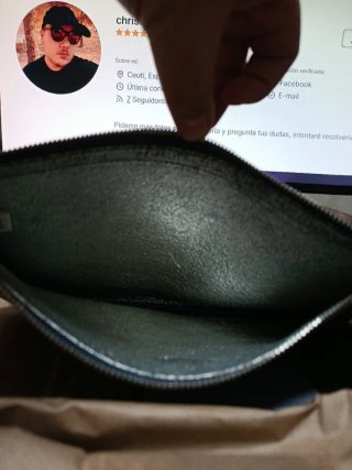 Bolso de mano MCM Piel Azul Petróleo