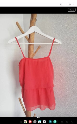 Top tirantes coral Stradivarius Talla S