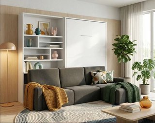 CAMA ABATIBLE VERTICAL CON SOFA NOVA