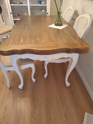Mesa comedor extensible + 4 sillas