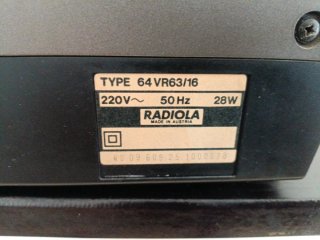 Reproductor VHS Radiola Front Loading