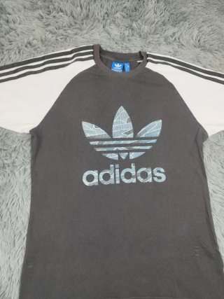 Camiseta Adidas Retro Gris Talla M