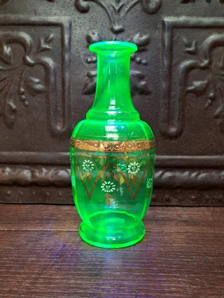 Botella de vidrio de uranio. 1900
