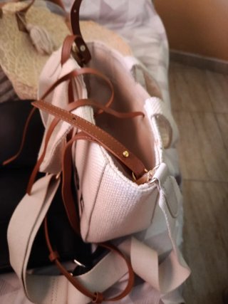 Bolso ROSE beige y marrón