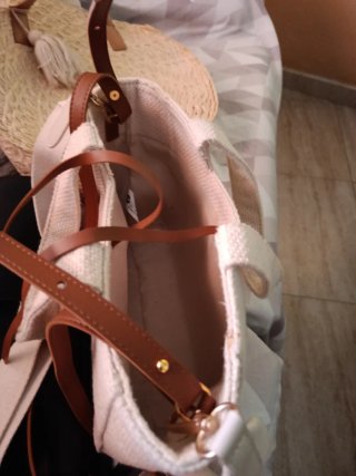 Bolso ROSE beige y marrón