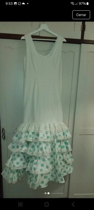 Vestido Flamenca Volantes Lunares