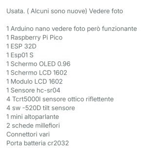 Kit Arduino Nano e componenti vari