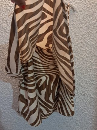 Top estampado cebra