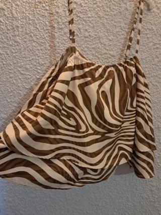 Top estampado cebra