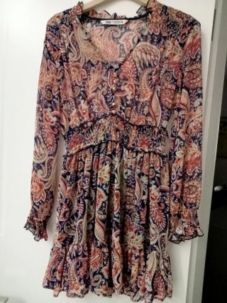 Vestido Zara Estampado Paisley