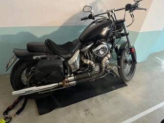 Harley Davidson Negra - Moto Cruiser