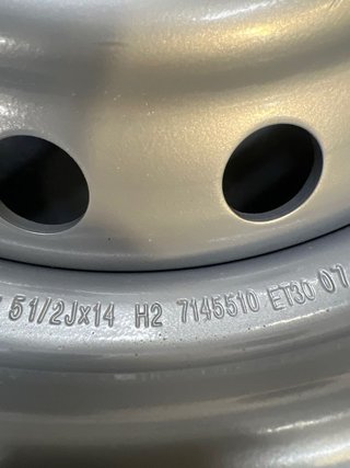 Rueda caravana 185/65R14 86H 5 tornillos