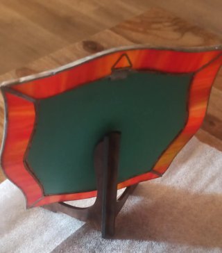 Specchio vintage con cornice colorata