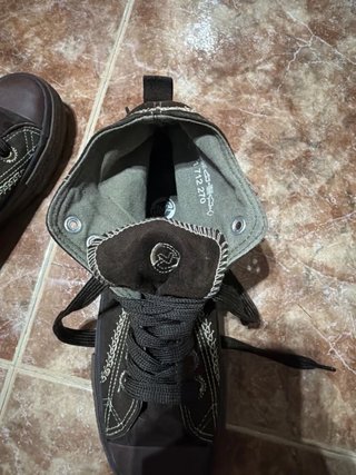 Zapatillas altas marrones