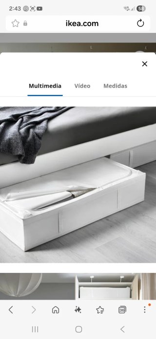 Pack 2 Bolsas grandes Almacenaje Ikea SKUBB nuevas