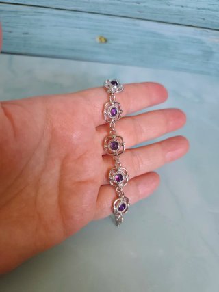 Pulsera Amatista Natural.