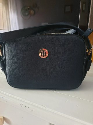 Bandolera Tommy Hilfiger Piel Azul Marino