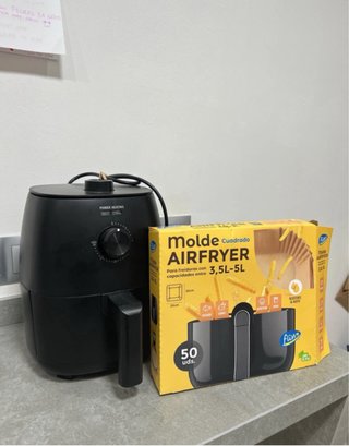 Freidora de aire negra
