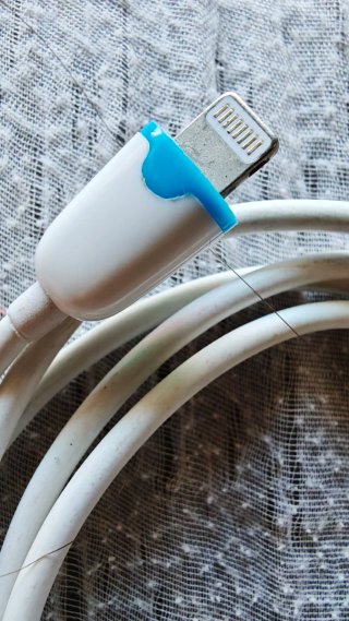 Cable BOLEX Lightning iPhone/iPad Blanco y Azul