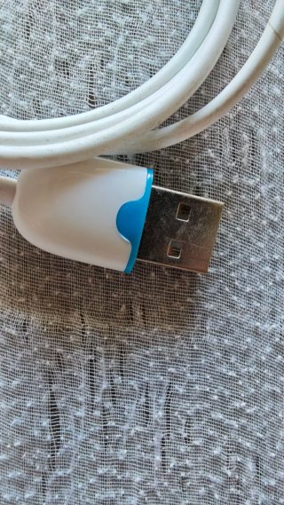 Cable BOLEX Lightning iPhone/iPad Blanco y Azul