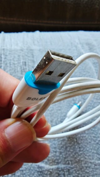 Cable BOLEX Lightning iPhone/iPad Blanco y Azul