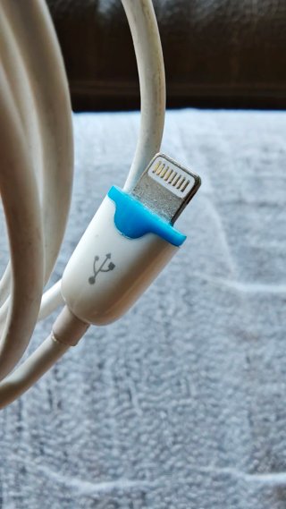 Cable BOLEX Lightning iPhone/iPad Blanco y Azul