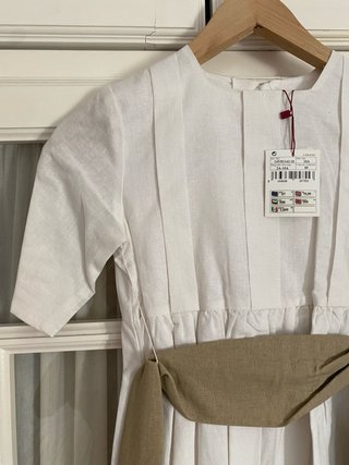 Traje Comunión Niña Talla 10 años Blanco Beige
