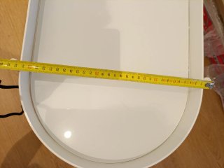 Mesa auxiliar SKLUM metal blanco mate y cristal