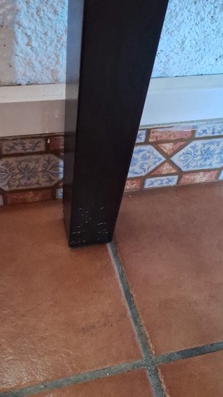 Mesa de comedor extensible madera oscura
