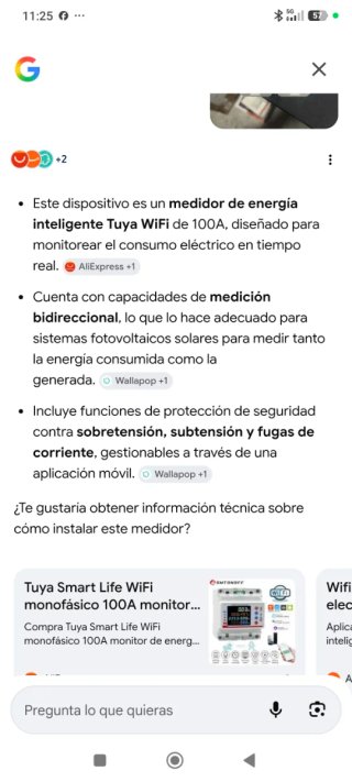 Medidor Inteligente Fotovoltaico WiFi 100A