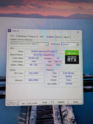 ASUS RTX 4060 Ti 8GB OC GDDR6