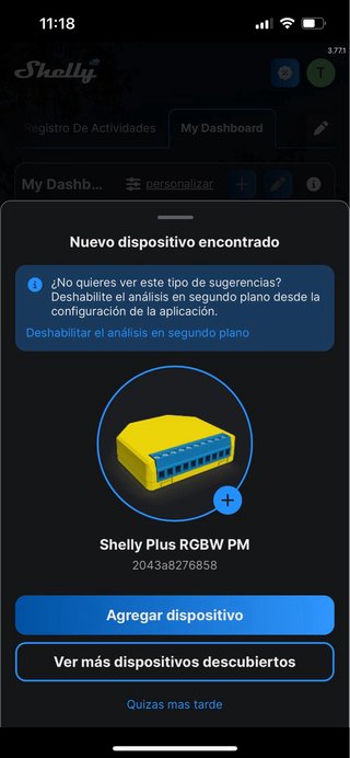 Controlador LED Shelly Plus RGBW PM 2 unidades