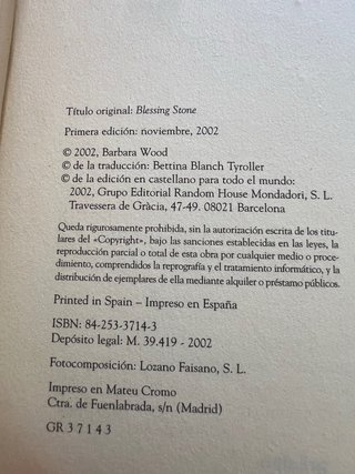 Lote 2 libros Barbara Wood