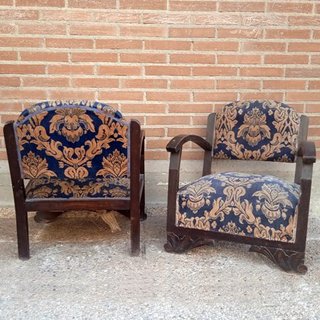 2 Sillones Modernistas Descalzadores Años 20