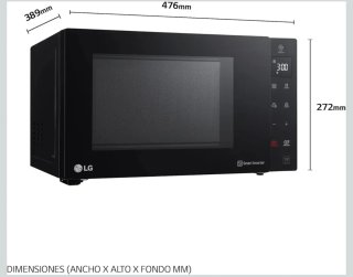 Microondas LG NeoChef MH6535GIB Smart Inverter 25L