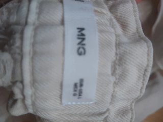 Shorts nuevos Mango beige algodón