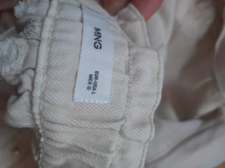 Shorts nuevos Mango beige algodón