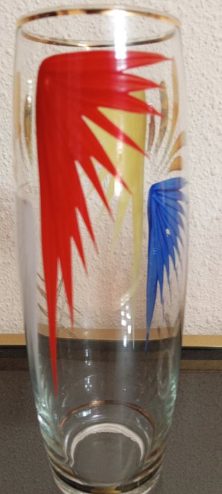 6 vasos altos de vidrio vintage