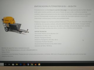 Putzmeister S5EV TM Proyectadora