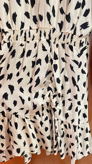 Vestido midi estampado talla S