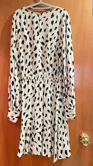 Vestido midi estampado talla S