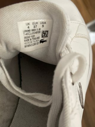 Zapatillas Lacoste Lerond Blancas Talla 37