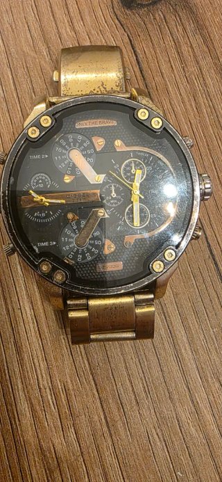Orologio Diesel Uomo Nero e Oro